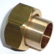 L�t-Anschlu�verschraubung, Mess. flachdichtend  15mm