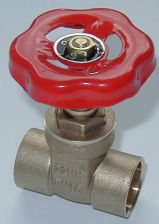 Muffenschieber aus Pressmessing mit L�tanschlu� 12 mm