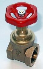 Muffenschieber aus Rotgu�  1/2''