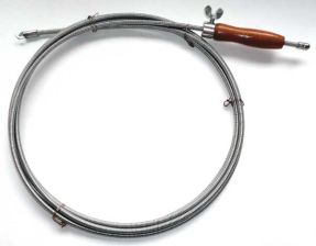 Rohrreinigungswelle mit verstellbarem Handgriff  5 mtr.