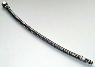 Flex. Schlauch 350mm mit �berwurfmuttern  3/8'' und AG- M 10x1 kurz
