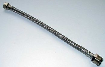 Flex. Schlauch 300mm mit �berwurfmuttern  3/8'' und AG 1/2''