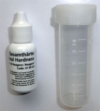 H�rtepr�fset zur Bestimmung der Wasser - Resth�rte