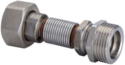 Flexibler Heizk�rper-Anschlu� 1/2''+ 3/8''    65-95mm
