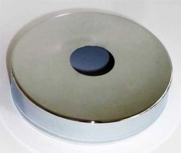 Hahnrosette d=60mm Messing verchromt 3/8'' h=5mm