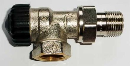 Heimeier Thermostatventil 3/8'' Axial f�r umgekehrte Flussrichtung