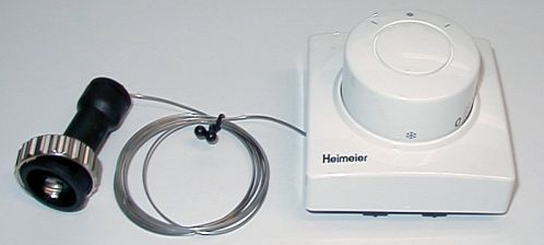 Heimeier  Ferneinstellelement F weiss mit 2,00 Meter Kapillarrohr