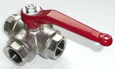Dreiwege-Kugelhahn  1/4'' L-Bohrung