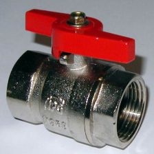Kugelhahn mit Fl�gelgriff mit vollem Durchgang mit Innengewinde 1/2''