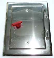 Kamint�re aus Edelstahl V4A  11 x 25 cm