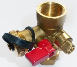 Kugel-Kappenventil 3/4'' mit KFE-Entleerung