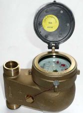 Haus-Kaltwasserz�hler  3/4''  2,5 m�/h f�r senkrechten Einbau
