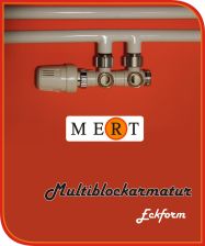 Ecam Heizk�rper-Anschlussarmatur Multiblock Set Weiss, Eckform