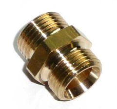 Messing Doppelnippel mit Innenkonus  1/8'' x 1/8''