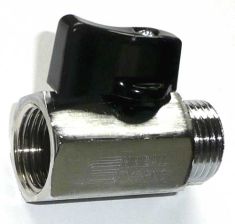 Mini-Ball Kugelhahn mit Alu-Hebel 1/8'' Innen- und Au�engewinde