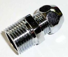 Gerade Verschraubung 3/8'' AG x 8 mm verchromt