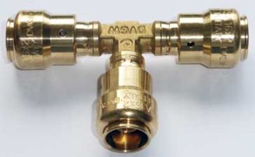 T-St�ck - Kupplung 16x2mm als Steckfitting f�r MSV-Rohr