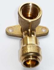 Wandwinkel 16x2mm-1/2'' H�he 39mm als Steckfitting f�r MSV-Rohr