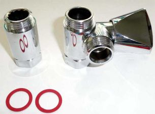 Ger�te - Nebenanschlu�ventil 3/4'' rechts, verchromt