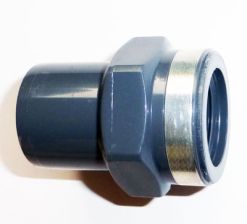 PVC-U  Reduktions-Nippel 20mm x 3/8'' IG