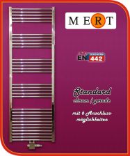 MERT Standard Badheizk�rper Chrom gerade 300x600mm