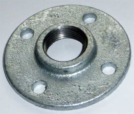 Temperguss Fitting Gewindeflansch 1/2''' IG verzinkt  Nr. 321
