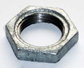 Temperguss Fitting Gegenmutter mit Aussparung 1/4'' verzinkt  Nr. 312