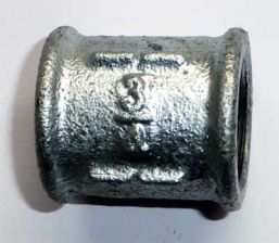 Temperguss Fitting Muffe mit Rechts- und Linksgewinde, 3/8'' IG verzinkt  Nr. 271