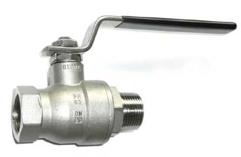 Edelstahl-Kugelhahn mit Hebel mit 1/4'' Innengewinde und Au�engewinde