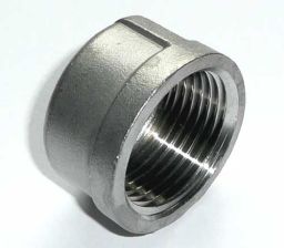 Edelstahl  Rundkappe 1/8''