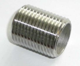 Edelstahl  Rohrnippel 1/8''  16 mm