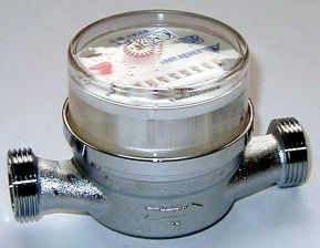 Wohnungs-Kaltwasserz�hler Qn 1,5 - 1/2'' mit 3/4'' AG,  Baul�nge 80 mm