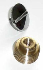 Blindstopfen 1/2'' ohne Rosette, verchromt