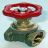 Muffenschieber aus Pressmessing  2 1/2''