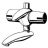 Ersatz-Armatur f�r EBK G/K, wei�