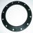 Gummi - Flanschdichtung f�r Speicher Gr��e 120/180 mm