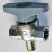TECO Kugelhahn mit Fl�gelgriff mit Innengewinde 1/2'' und F�hleranschlu�, matt verchromt
