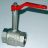 Kugelhahn mit Hebel und Spindelverl�ngerung - mit vollem Durchgang mit Innengewinde 1/2''