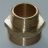 Messing Reduzier - Doppelnippel 1/2 x 3/8'' AG