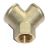 Messing Y-St�ck mit Innengewinde  1/8''