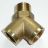Messing Y-St�ck mit Au�engewinde  1/8''