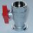 Kugelhahn 1'' mit Pumpenflansch und Fl�gelgriff