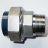 PVC-U / V2A Rohrverschraubung 20mm x 1/2'' AG