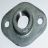 Temperguss Fitting Gewindeflansch Oval 1'' IG verzinkt  Nr. 320