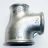 Temperguss Fitting T-St�ck, reduziert 1/2''x3/8''x3/8'' IG verzinkt  Nr. 130R
