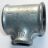 Temperguss Fitting T-St�ck, reduziert 3/8''x1/4''x3/8'' IG verzinkt  Nr. 130R
