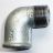 Temperguss Fitting Winkel reduziert 90� 1/2''x3/8'' IG - AG verzinkt  Nr. 92R