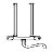 Zweigriff-Druckarmatur, Waschtisch/Sp�le<br>f�r �bertischanschlu�