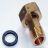 Wasserz�hler - Verschraubung 3/4'' Messing mit Dichtung